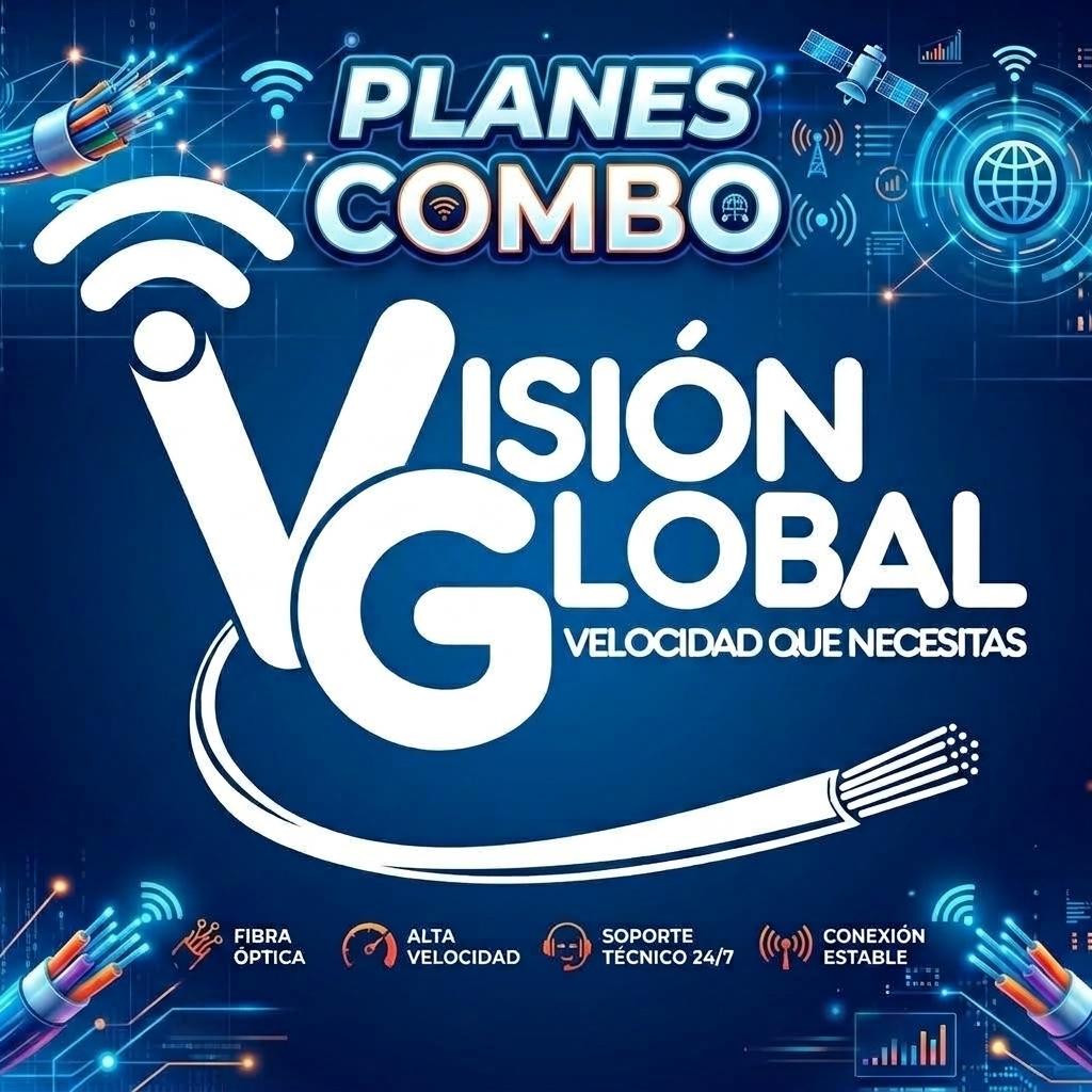 Planes combo de internet y TV por cable Visión Global Ospino